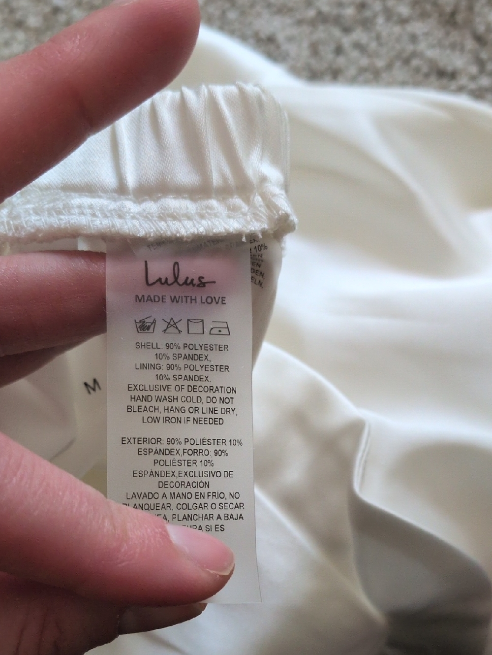 NWT Lulus Sarua Ivory Satin Rosette Two-Piece Lingerie Pajama Set Size Medium - Picture 8 of 9
